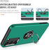 HeZhiNing Samsung Galaxy S23 Case, Shockproof with 360° Ring Holder Kickstand, Dark Green