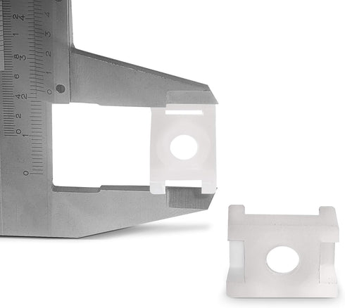 THE CIMPLE CO Cable Tie Base Saddle Mount - Wire Holder Organizer, 100 Pack, White Zip Tie Mounting Block