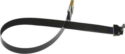 FFC Micro USB FPV Flat Slim Thin Ribbon FPC Cable Black 90 Degree to Standard USB A for Charging and Sync (30CM)