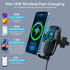 Wireless Car Charger, 15W Qi Fast Charging, Auto-Clamping Phone Mount for iPhone and Samsung