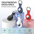 Air Tag Holder for AirTag Case Keychain, Silicone Keychain Ring Cover for Apple GPS Tracker Item Tag Finders, 4 Pack