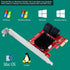 PCIE 3.0 to 4-Ports SATA III Expansion Card for Desktop PCs, Plug and Play for Windows, MAC, Linux