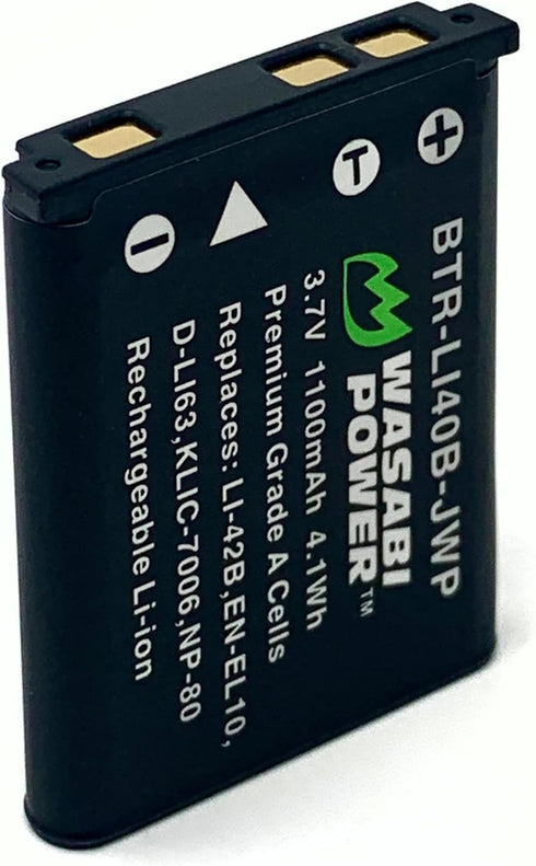 Wasabi Power 2-Pack Battery and Charger for Kodak KLIC-7006, LB-012, Kodak PIXPRO FZ55, FZ53