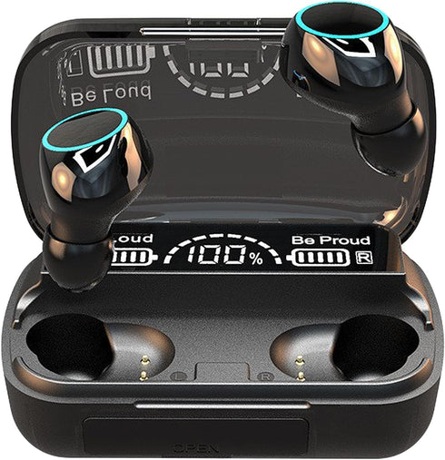 Wireless Earbuds Bluetooth 5.3 Headphones, Touch Control Noise Reduction, IP7 Waterproof Mini Ear Buds Mic In-Ear