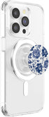 PopSockets PopGrip for MagSafe - BLUE & WHITE ROSE