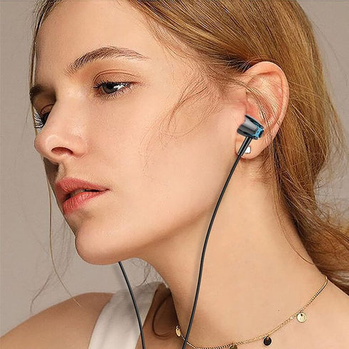 6 Pack Wired Earbuds Headphones with Microphone, in-Ear Earbuds, Noise Isolating, Powerful Heavy Bass, Compatible with