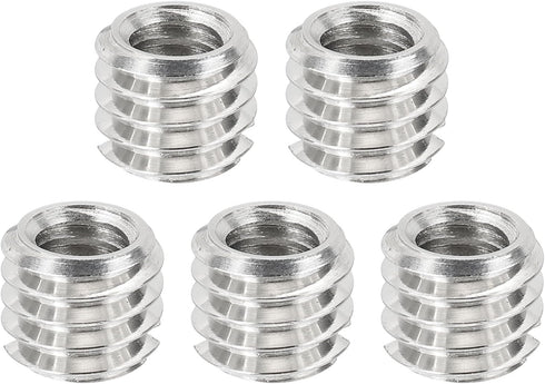 PATIKIL 1/4" Female to 3/8" Male Convert Screws Adapters, 5 Pcs Tripod