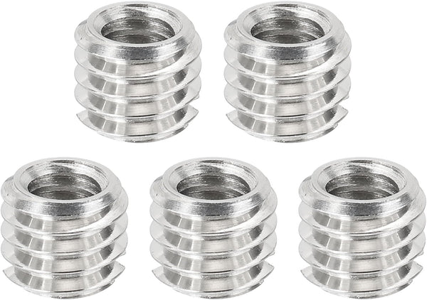 PATIKIL 1/4" Female to 3/8" Male Convert Screws Adapters, 5 Pcs Tripod