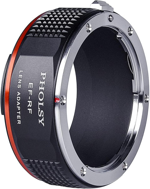 Lens Mount Adapter Manual Focus for Canon EF Lens to Canon EOS RF-Mount Camera Body, EOS to EOS R, EF to EOS R