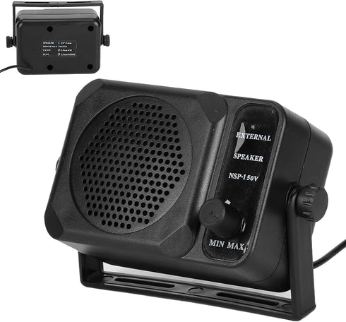 KIMISS Mini External Car Radio Speakers NSP-150V, 2-Way Radio CB HF VHF UHF Transceiver Speaker, Car Accessory