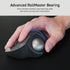 ELECOM Ergonomic Comfort Design Trackball - Wireless 2.4GHz Connect, Super-Smooth Tracking, Compatible for Windows, PC,