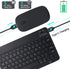 KUNSI Bluetooth Keyboard and Mouse Combo for iPad, Rechargeable Slim Wireless Keyboard and Mouse for Tablets,Compatible