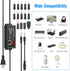 SoulBay Universal AC DC Power Supply Adapter, 72W 3V to 24V Output with Adjustable Voltage for Household Electronics