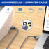 10ft USB C to USB B Printer Cable - Versatile Connectivity