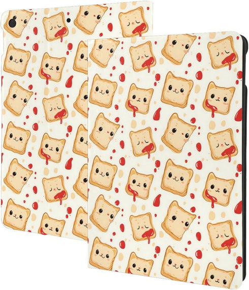 TZTTZT Cute Ketchup Bread Print Compatible with ipad 9th/8th/7th Generation Case Cover, Tablet