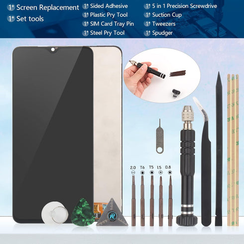 Samsung Galaxy A03s Screen Replacement, LCD Touch Panel Display Digitizer Assembly Repair Kit for SM-A037U