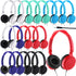 Yunsailing 6 Pack Classroom Headphones Bulk Student Wired Class Headphones Set for