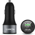 LinkOn 63W Car Charger, 45W USB-C PD3.0 PPS and 18W USB-A QC3.0 Compatible with MacBook Air, iPhone Xs/Max/XR/X/8,