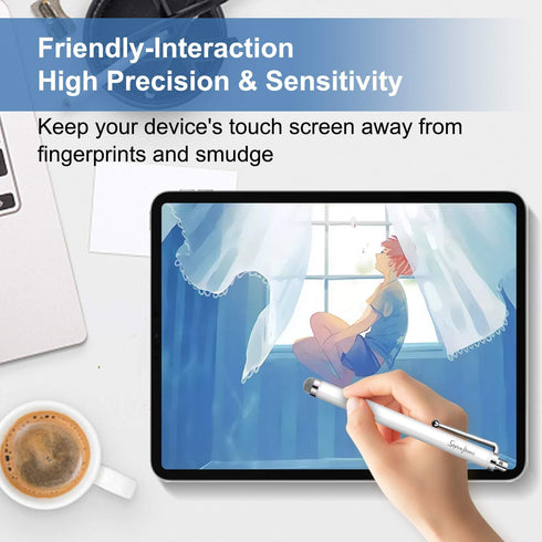 StylusHome 10 Pack Mesh Fiber Tip Stylus Pens for iPad, iPhone, Tablets, Samsung, All Precision Capacitive Devices