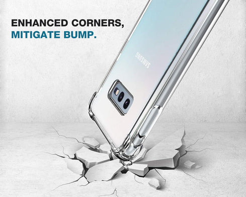 KIOMY Clear Case for Samsung Galaxy S10E - Shockproof Bumper Protective Cover with Airbags Corners