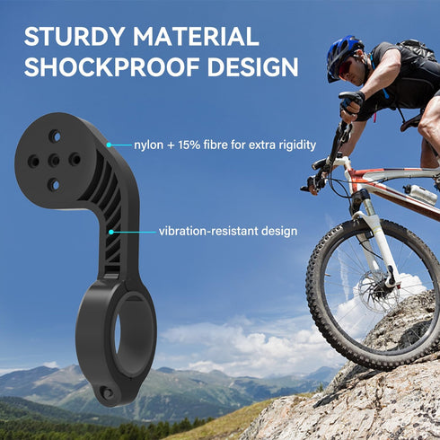 CYCPLUS Cycling Out Front Bike Mount Designed for All Cycling Computers, Garmin Edge 520 530 820 830 1000 GPS and Other