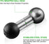 FANAUE 17mm 17mm Aluminum to Ball Head Adapter, Compatible with Garmin and Other GPS Devices with Connection