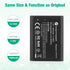 FirstPower Replacement LP-E10 Batteries for Canon EOS Rebel T3, T5, T6, T7, T100, 2-Pack 1600mAh