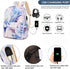 Waterproof Laptop Backpack with USB Charging Port, Water Resistant College School Backpack