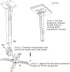 Projector Mount - Wall or Ceiling Projection Mount Bracket with Adjustable Height and Extendable Arms for Home and