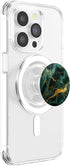 Stone Patterns Elegant Jade Deep Green Natural-Marble Pattern PopSockets PopGrip for MagSafe