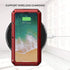 Marrkey iPhone 13 Pro Max Case, 360 Full Body Protective Heavy Duty Shockproof Tough Armour Aluminum Case - Red