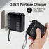 GEWAKU 15000mAh 22.5W 3-in-1 Pack 17,iPad, Portable Charger with Wall Plug Power Bank Fast Charging Built-in Cables