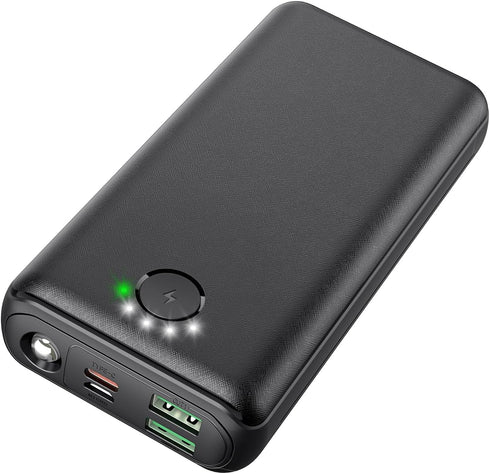 DAOLOT Portable Charger Power Bank 30000mAh USB C 22.5W Fast Charging External Battery