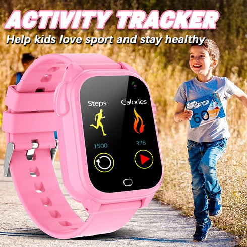 OVV Smart Watch for Kids Age 3-12, Boys & Girls, Waterproof, 1.44'' Touch Screen, 26 Games, HD Camera, MP3 Player,