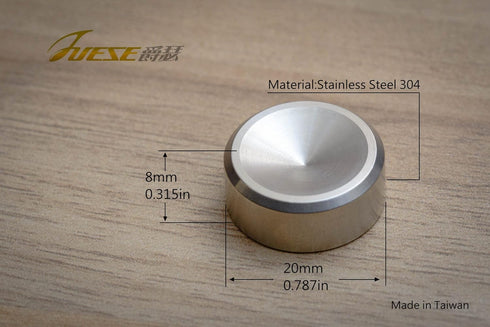 Juese Solid Stainless Steel Speaker Spike Pads Shoes - 20mm
