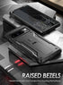 Poetic Revolution Case for Pixel 8 Pro 5G, Rugged Shockproof Cover with Kickstand & Built-in Screen Protector, Black