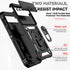 Google Pixel 8A Case with Magnetic Ring Holder, Kickstand, HD Screen Protector, Military Grade 16ft Drop Tested, Black