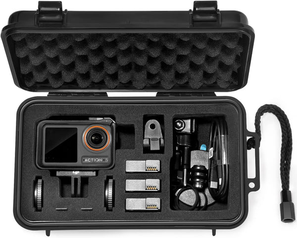 Lekufee Small Waterproof Carrying Case for DJI Osmo Action 4/3 Camera and Accessories (Case Only)