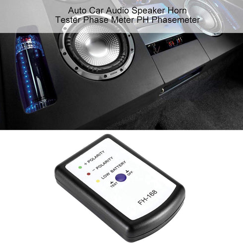 Phase Meter, Plastic Material Auto Car Audio Speaker Horn Tester, Phasemeter for All Car Speakers