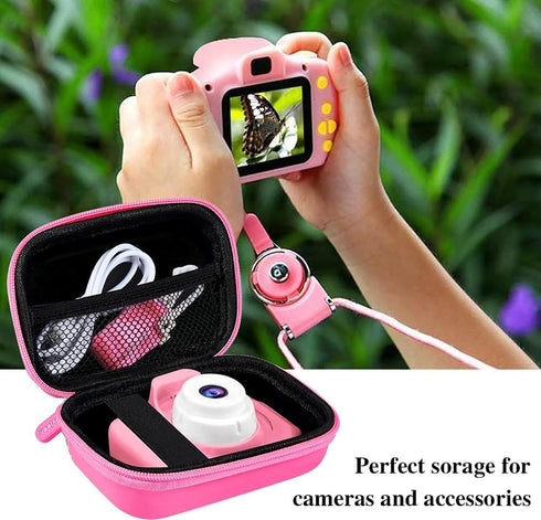 Leayjeen Kids Camera Case for Seckton/GKTZ/OZMI/PROGRACE/Dylanto/Rindol/VATENIC/Nine Cube and More (Case Only)