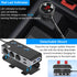 Quick Charge 3.0 Cigarette Lighter Splitter, Qidoe 3 Socket 180W Adapter with 4 USB Fast Charging