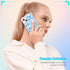 Blue Hibiscus Phone Case for iPhone 13 6.1 Inch, Shockproof TPU Clear Cute Blue Flower Design
