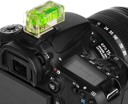 Anwenk Hot Shoe Level Camera Bubble Level Hot Shoe Spirit Level Hot Shoe Cover (includes 2 Axis Bubble Level and 1 Axis Hot Shoe Cover) Combo Pack