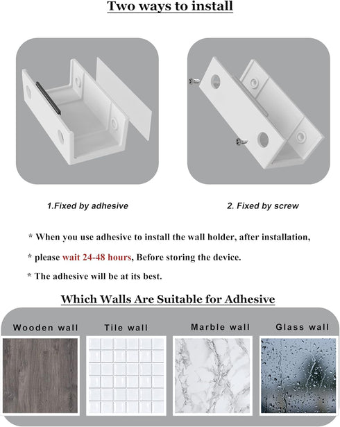 Under Desk Laptop Holder, Macbook Drawer Mount for Keyboard & Small Devices, Cable Box Wall Mount Tray Organizer White