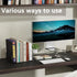 X-cosrack Acrylic Monitor Stand Riser, Dual Monitor Stand with Adjustable Length and Angle, 3 Shelf for Laptop, TV