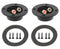 3-'' Double Binding Round Gold Plate Push Spring Loaded Jacks Connector Speaker Box Terminal Cup (Black - 2pcs)