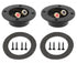 3-'' Double Binding Round Gold Plate Push Spring Loaded Jacks Connector Speaker Box Terminal Cup (Black - 2pcs)