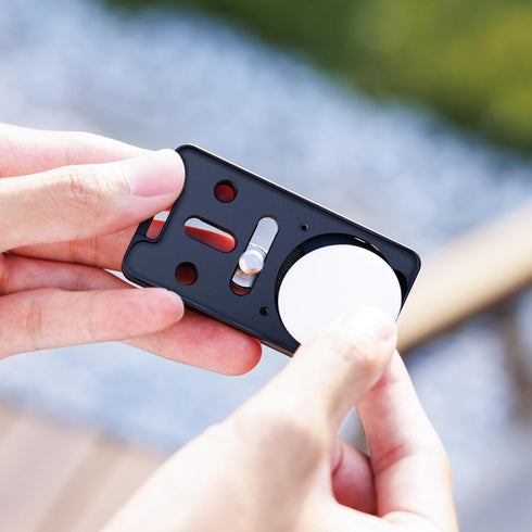 JJC Quick Release Plate for AirTag - Camera Tripod Mount Adapter QR Plate with 1/4" Screw, Compatible with
