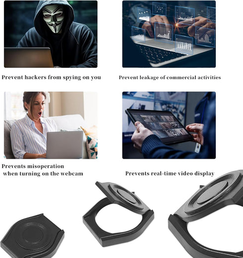 Knomix 3 Pack C270/C615/C920/C930e/C922X Universal Webcam Cover Desktop Computer External Webcam Lens Cover Shutter Cap