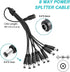 Security Camera Power Supply, 12V AC Adapter, for Lorex, Samsung, Q-See, Night Owl, Swann, Annke Cameras and CCTV DVR Surveillance System, with 8-Way Splitter Cable
